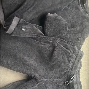 Athleta girl, warm, heavy fleece pants and hooded sweatshirt set